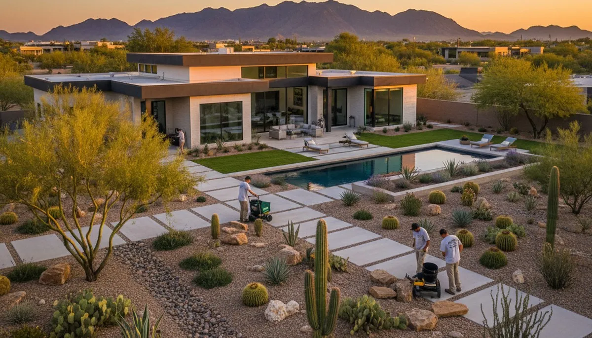 Professional landscaping services and garden design in Mesa, AZ by local landscape experts